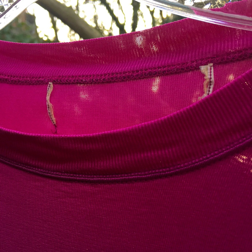 Set/3 SILK Tees - Hot Pink, Black, Royal Blue - Picture 5 of 7